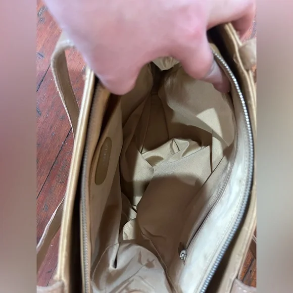 Chanel Beige Lambskin Leather Quilted Hand Bag(Damaged) - Picture 15 of 17